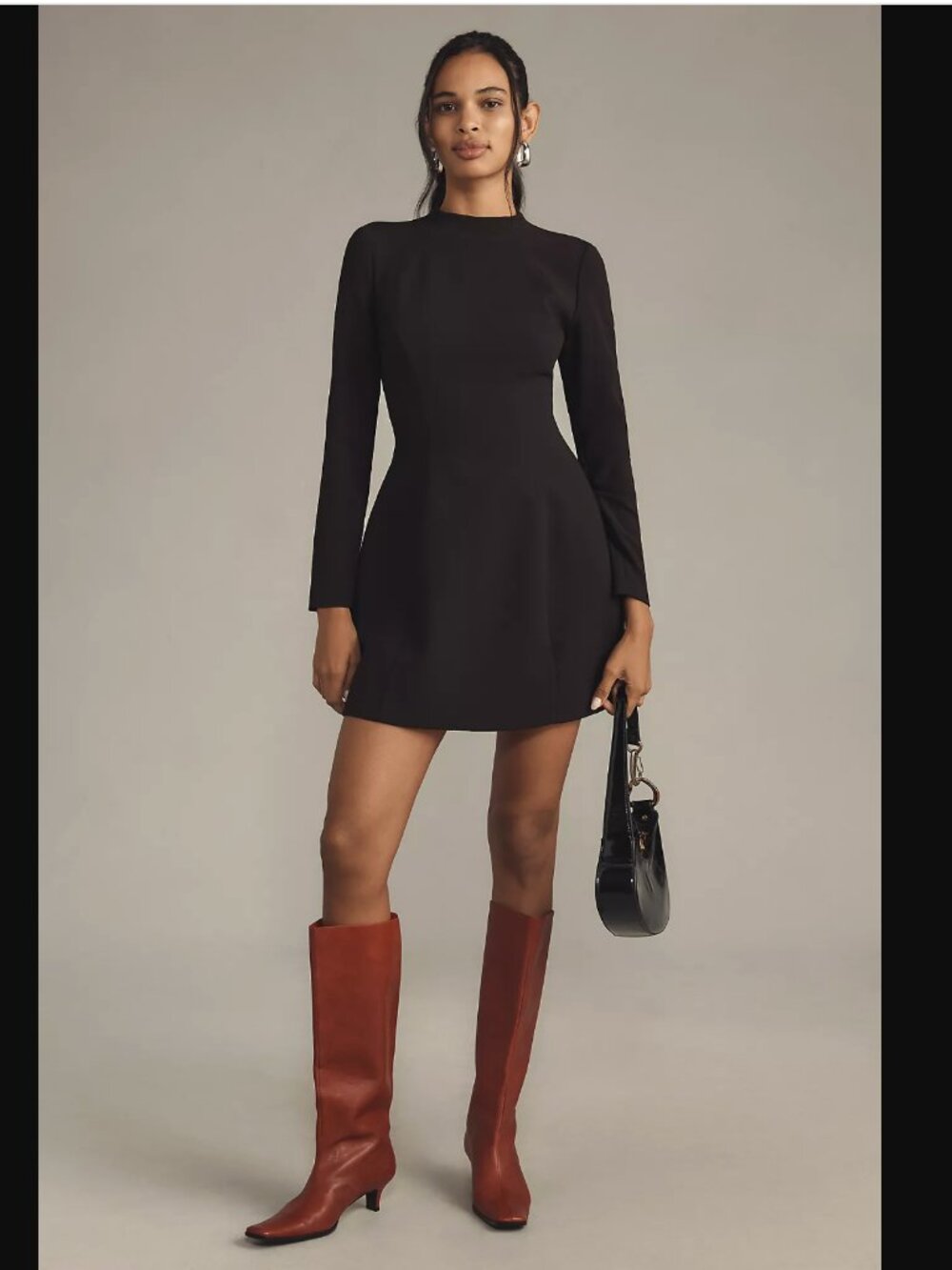 Bardot Delphi Long-Sleeve Mini Dress
